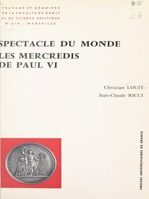 cover image of Spectacle du monde